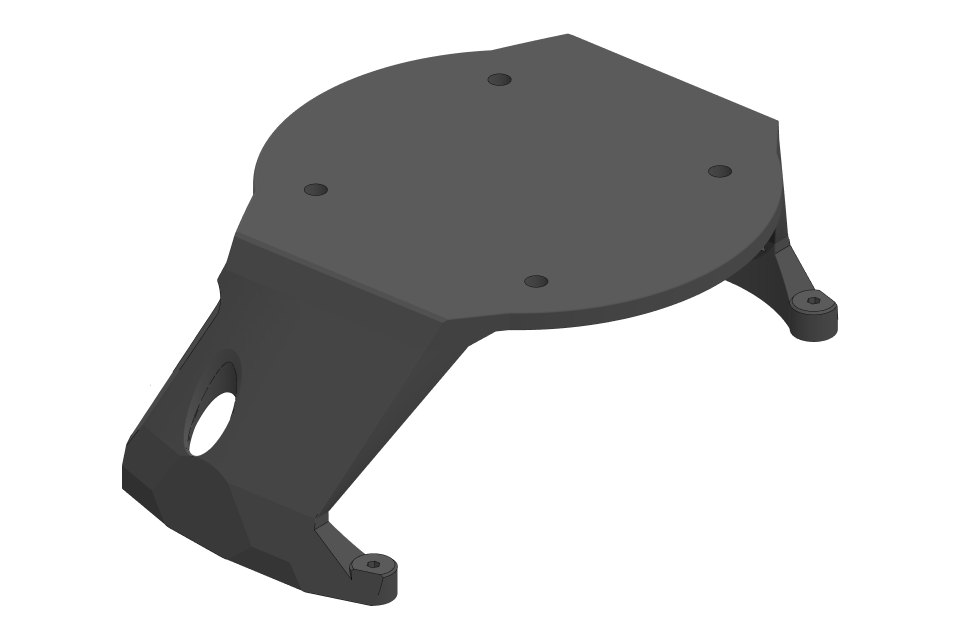 LiDAR platform for the RPLiDAR A2: render of platfom_rplidar_a2.stl