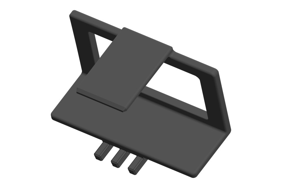 SLAMTEC USB adapter holder: render of slamtec_holder.stl